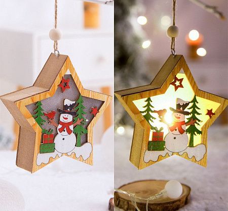 Новогодние подвески с подсветкой