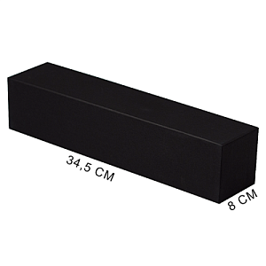 Коробка подарочная Solution, черная, размер 34,5*8*7,5 см