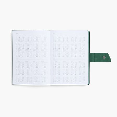 Ежедневник Boom, недатированный, черный с зеленым