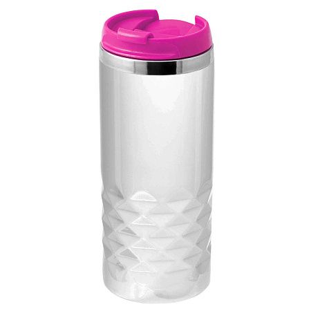 Термокружка NEXT WHITE 350мл. Белая с розовой крышкой 6042.10