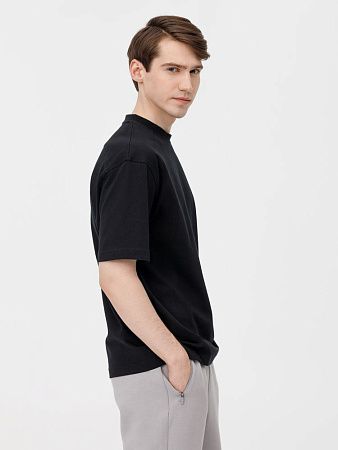 Футболка оверсайз унисекс Sideline, черная, размер XS/S