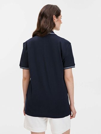 Рубашка поло Virma Stripes, темно-синяя, размер M