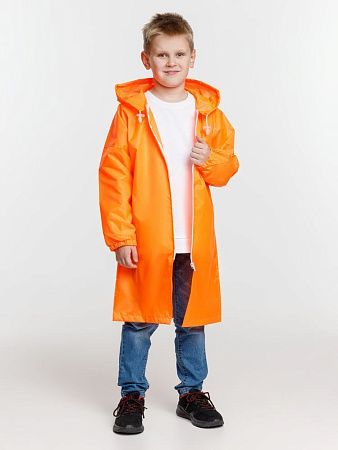 Дождевик детский Rainman Kids, оранжевый неон, размер 7–9 лет (122-134 см)
