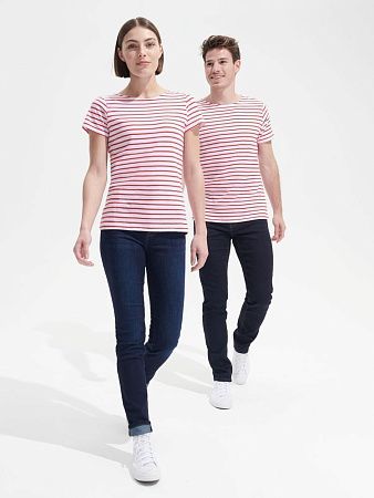 Футболка Miles Women белая с красным, размер S