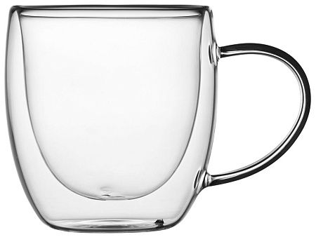 Кружка с двойными стенками на подставке с ложкой «Teatrio»