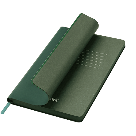 Ежедневник Latte soft touch недатированный, зеленый