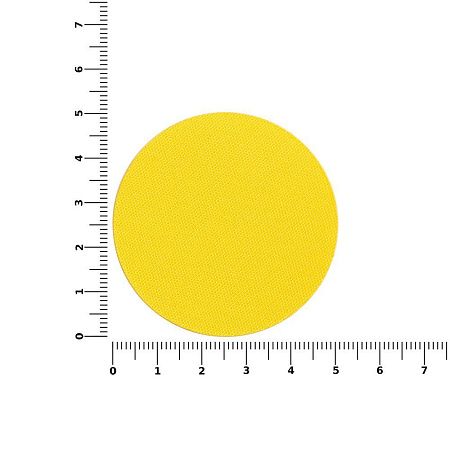 Наклейка тканевая Lunga Round, M, желтая