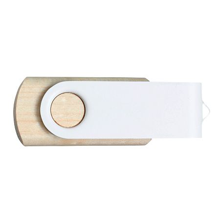 Флешка TWIST WOOD COLOR Светлое дерево с белым 4014.31.07.32ГБ3.0