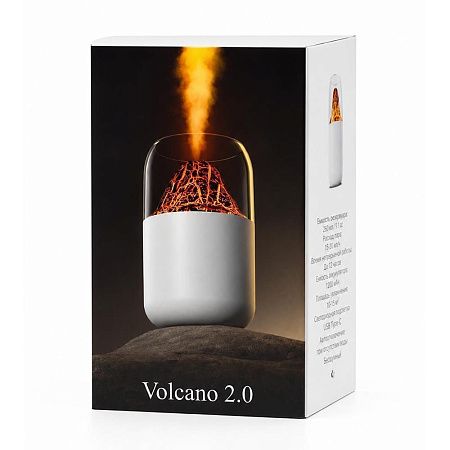 Светодиодный USB увлажнитель-аромадиффузор Volcano 2.0, белый