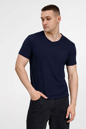 Футболка унисекс Senti, темно-синяя, размер 3XL