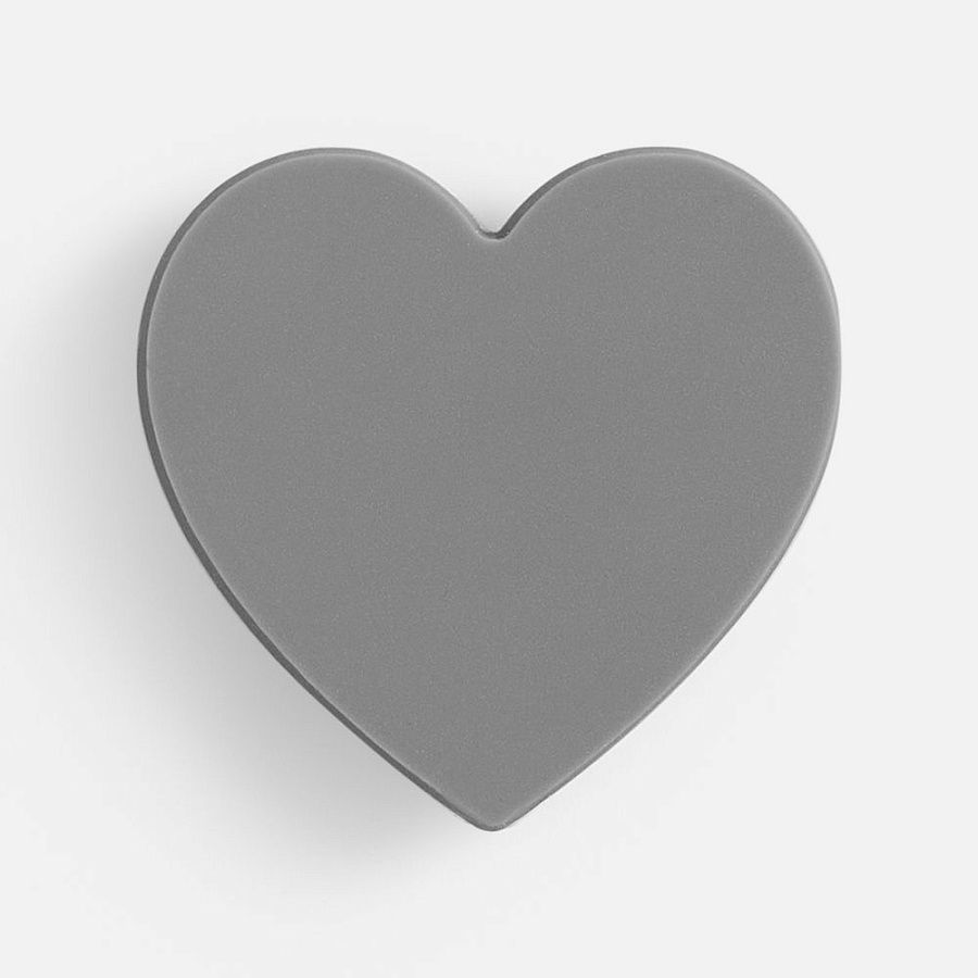 Джибитс из ПВХ «Сердце», серый