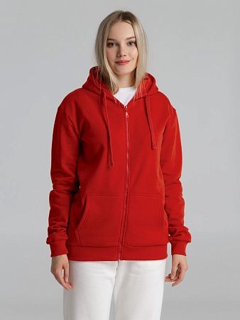Толстовка на молнии с капюшоном Siverga Heavy 2.0, красная, размер M
