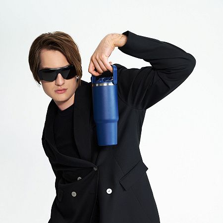 Термокружка вакуумная Montana, синяя