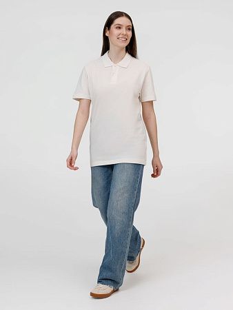 Рубашка поло унисекс Pulse, молочно-белая, размер XL