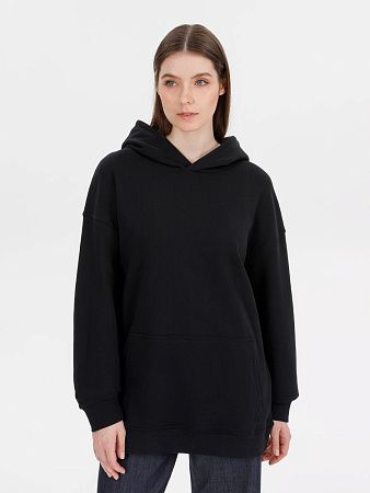 Худи оверсайз унисекс Outshine, черное, размер XS/S