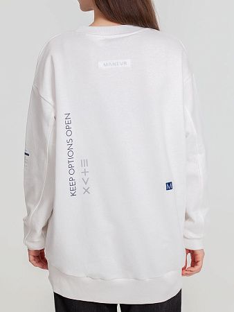 Свитшот унисекс Kosmos 2.0, кремовый, размер XL/2XL