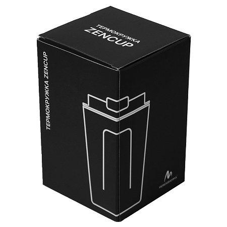 Термокружка Zencup вакуумная, стальная, 380 мл, зеленая