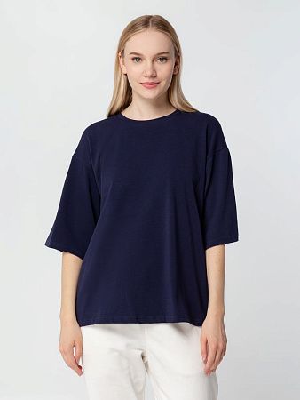 Футболка унисекс оверсайз Street Vibes, темно-синяя, размер XL/2XL