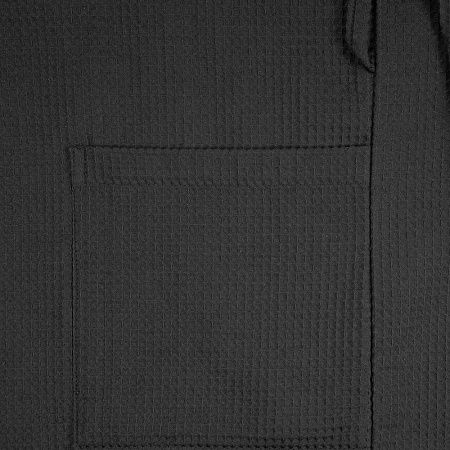 Халат вафельный Kimono, черный, размер XL/2XL