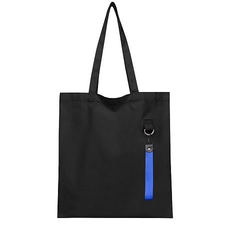 Сумка для покупок LUMISSA 325 г/м² с ремувкой, чёрный/синий