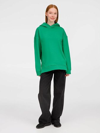 Худи оверсайз унисекс Tolla, зеленое, размер XS/S