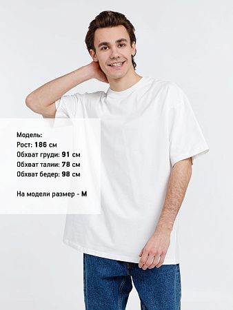 Футболка оверсайз унисекс Big Haul, молочно-белая, размер S