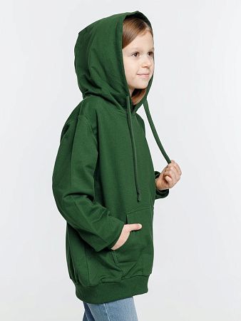 Худи детское Kirenga Kids 2.0, темно-зеленое, размер 14 лет (154-164 см)