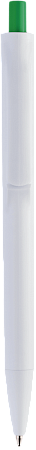 Ручка IGLA COLOR Белая с зеленой кнопкой 1033.02