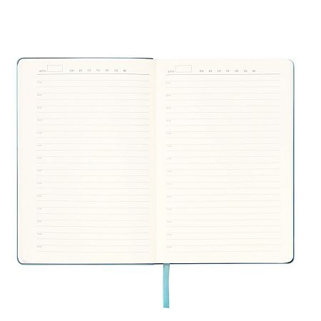 Ежедневник Spark недатированный, лазурный (без упаковки, без стикера, с серой подложкой)