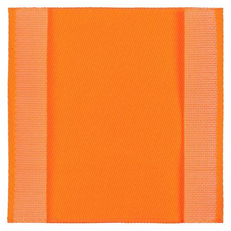 Лейбл тканевый Epsilon, L, оранжевый неон