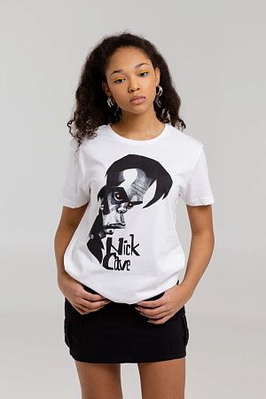 Футболка «Меламед. Nick Cave», белая, размер S