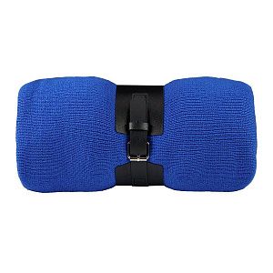 Плед  "Belt"; синий; 130 х 180 см; 100% акрил, с поясом