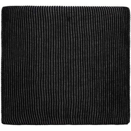 Шарф Nobilis, черный с серым меланжем