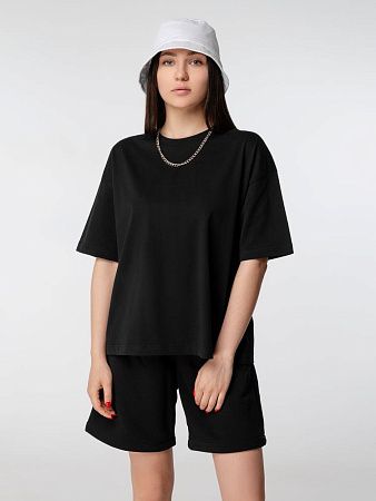 Футболка оверсайз женская Boxy Women, синяя (джинс), размер S