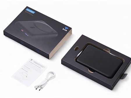 Магнитный внешний беспроводной аккумулятор «Polarix», QC/PD, 10000 мАч