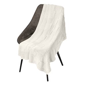 Плед Cella вязаный, бежевый (без подарочной коробки)