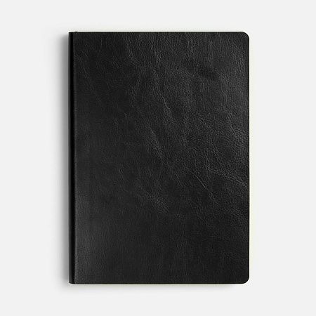 Ежедневник Doppio, недатированный, черный с желтым