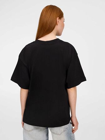 Футболка оверсайз унисекс Legacy, черная, размер XS