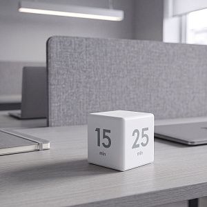 Таймер «Time Capsule» софт-тач, цвет: белый