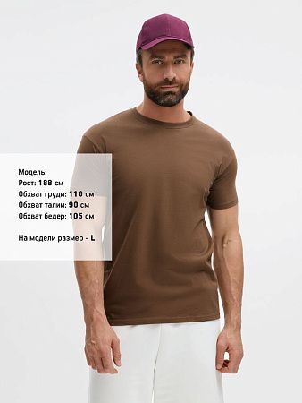 Футболка Imperial 190, коричневая, размер S