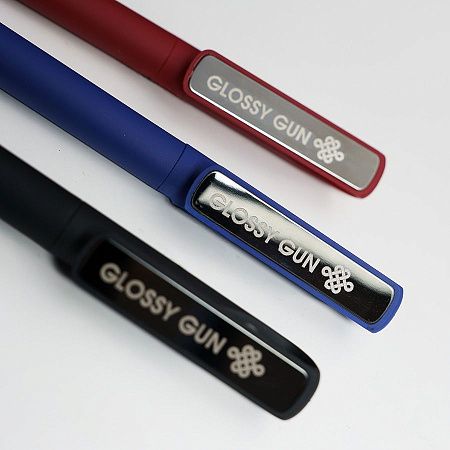 Ручка шариковая GLOSSY GUN с покрытием soft touch