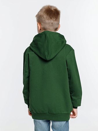 Худи детское Kirenga Kids 2.0, темно-зеленое, размер 6 лет (106-116 см)
