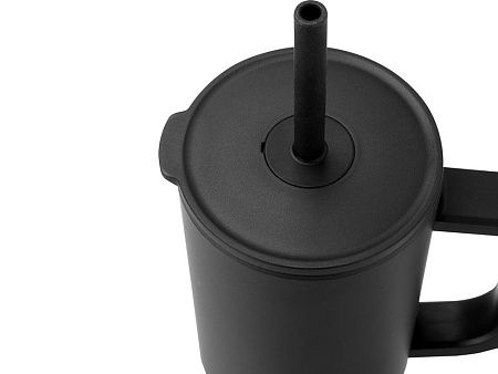 Герметичная термокружка «Brady» с силиконовой трубочкой, переработанная сталь, 900 мл