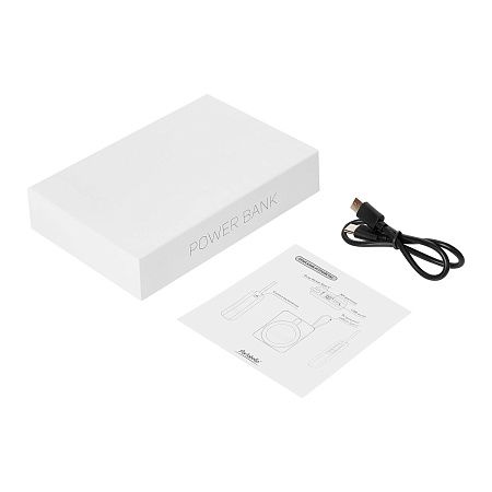 Внешний аккумулятор с подсветкой Риттер PD (Ritter PD) 10000mAh с функцией беспроводной зарядки 15W, серый