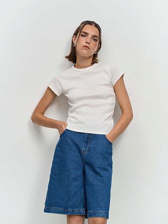 Футболка женская Sara, белая, размер XS