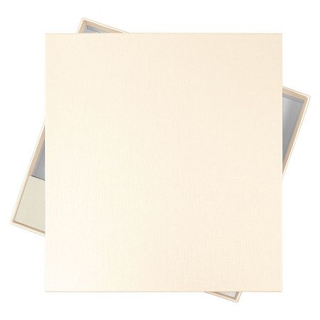 Коробка подарочная, размер  203*220*30 мм,  Solution Gift Linen  для ежедневника и ручки, кремовая с блеском