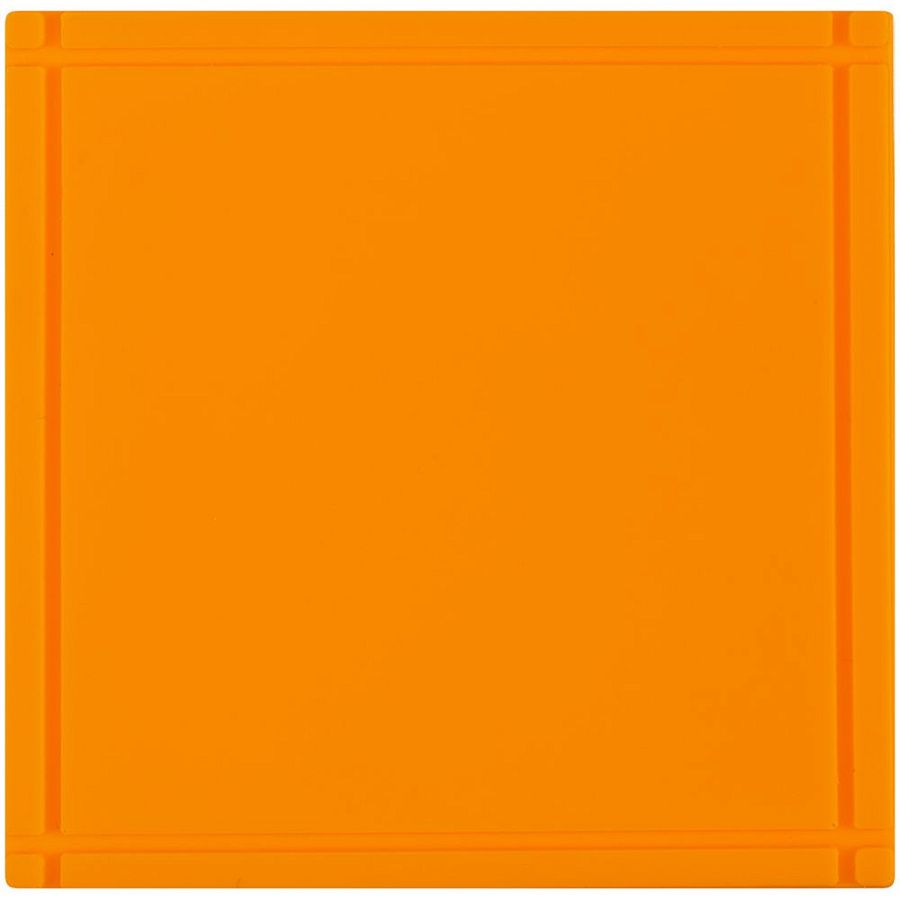 Лейбл из ПВХ Dzeta, L, оранжевый неон