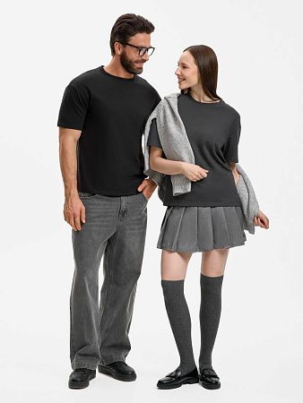 Футболка унисекс Durington, темно-серая (графит), размер XS/S