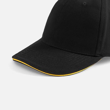 Бейсболка Buffalo, черная с желтым