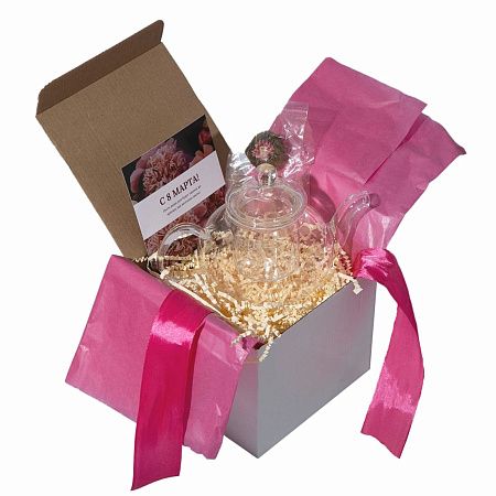 Подарочный набор "Бутон": чайник, чай-бутоны